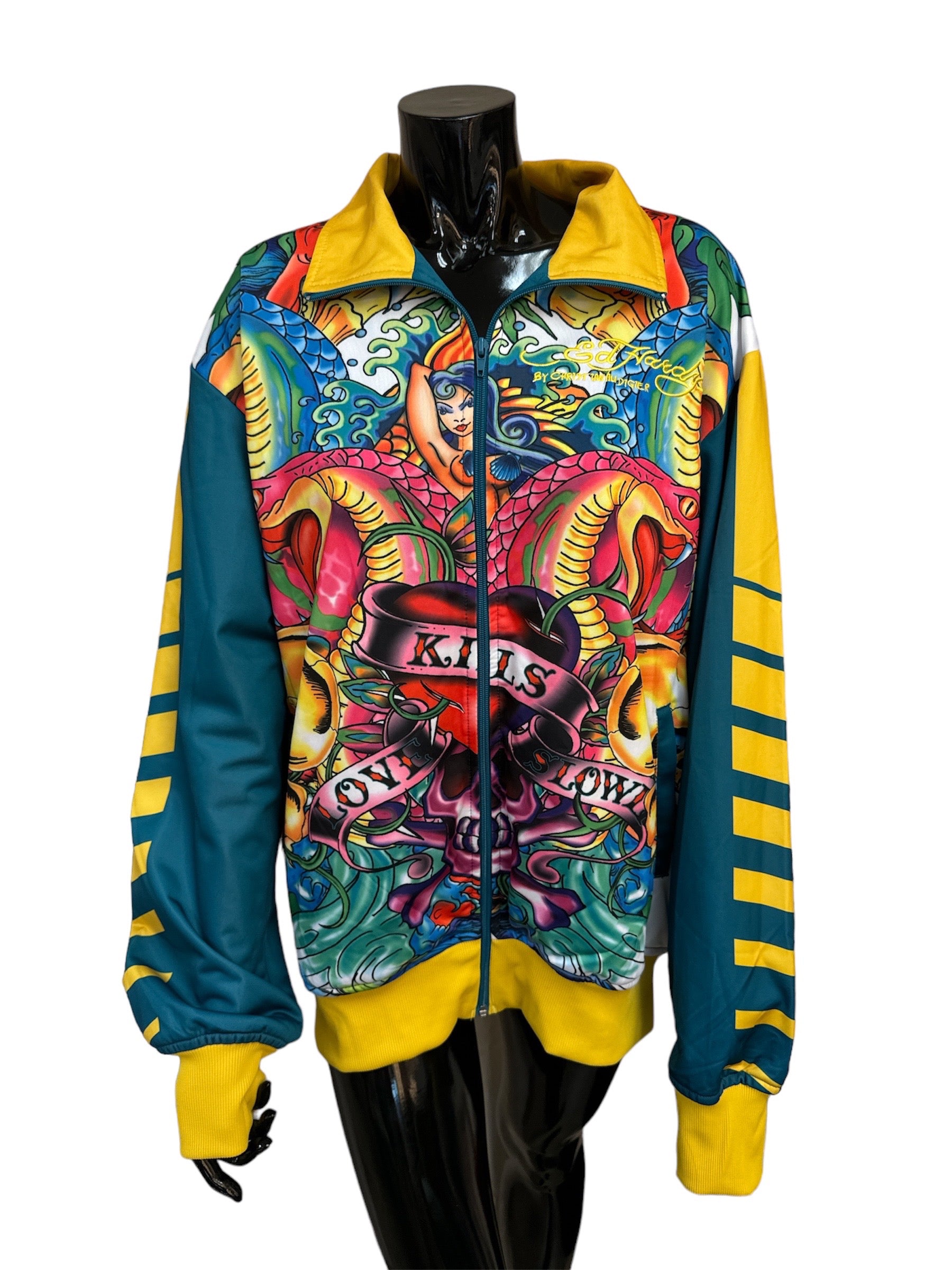 Christian Audigier Size X-Large Yellow Jacket – Trading Labels