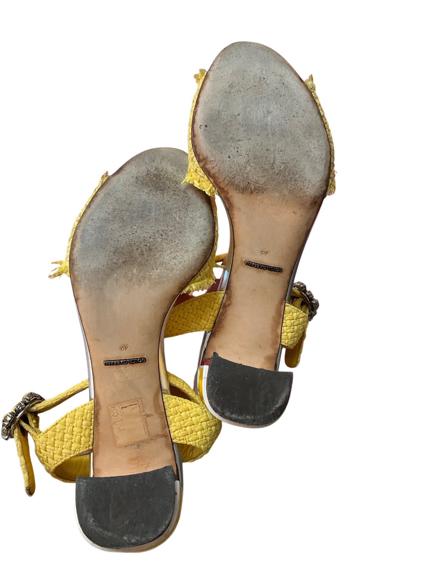 Dolce and Gabbana Size 40 Yellow Shoes