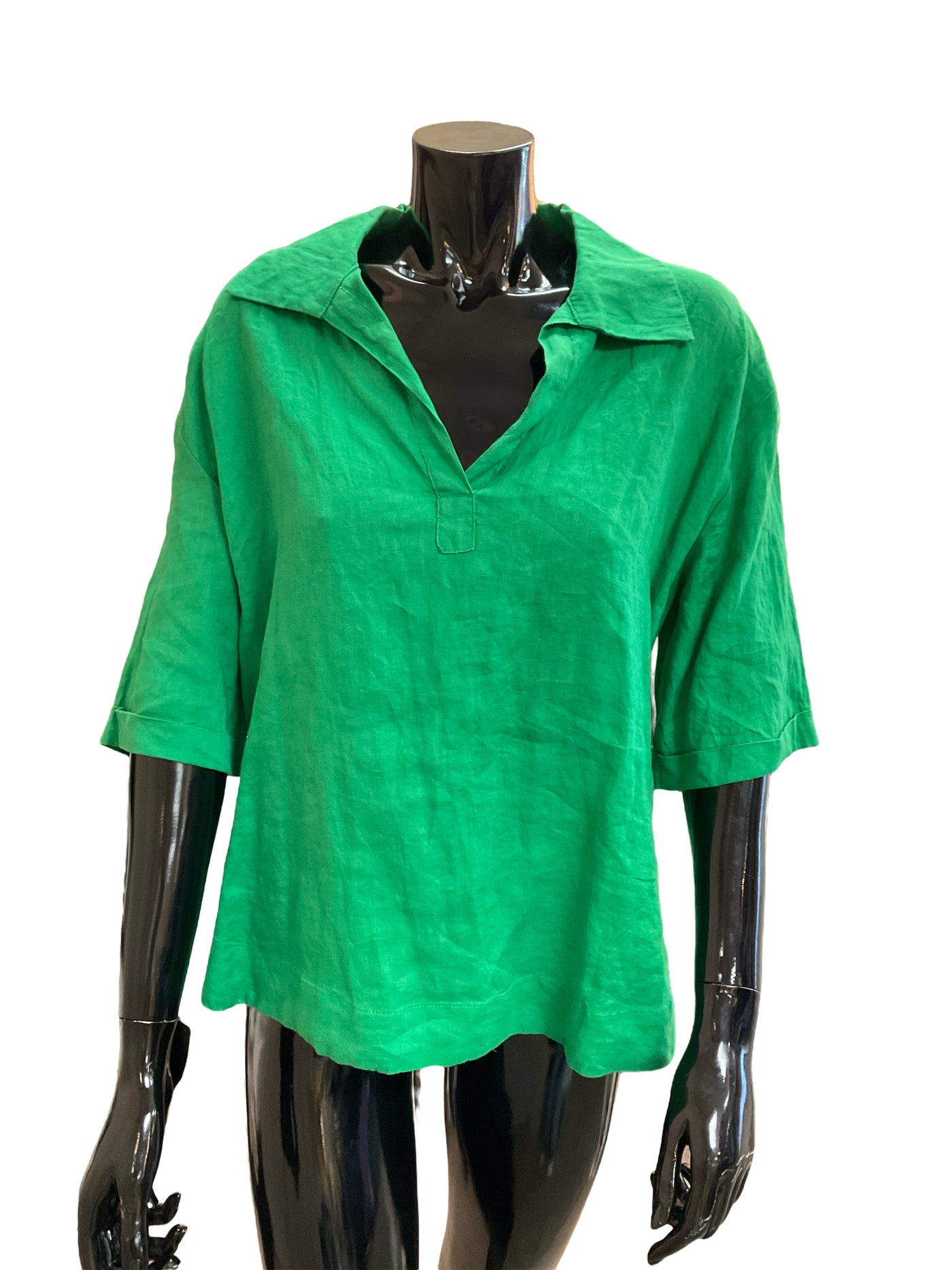 Magaschoni Size Medium Green Blouse