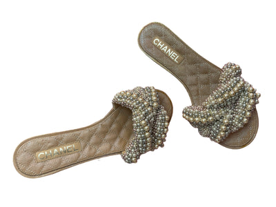 chanel Size 40 pearl Shoes