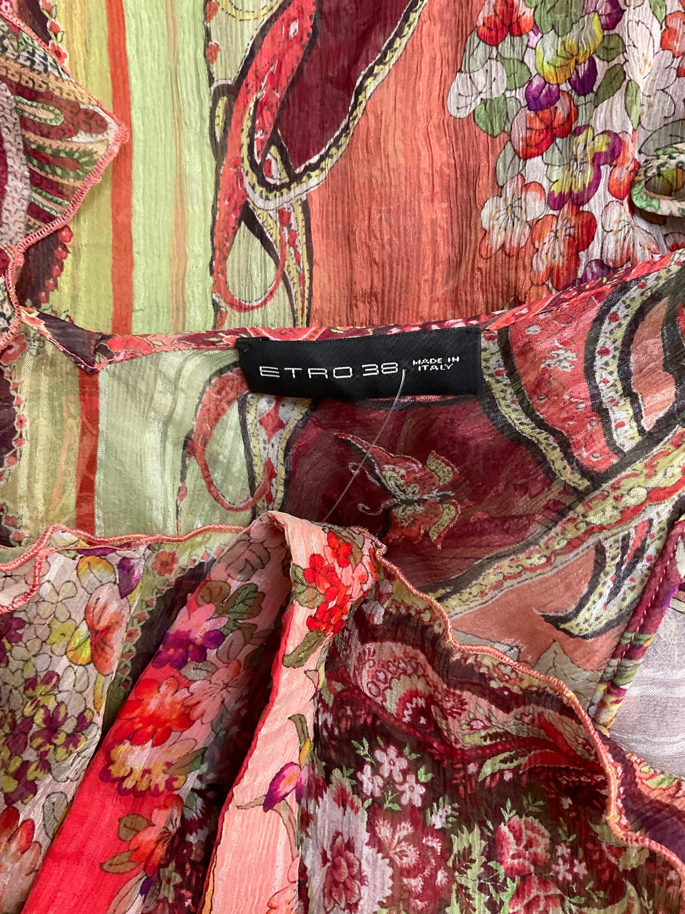 ETRO Size Medium Salmon Blouse