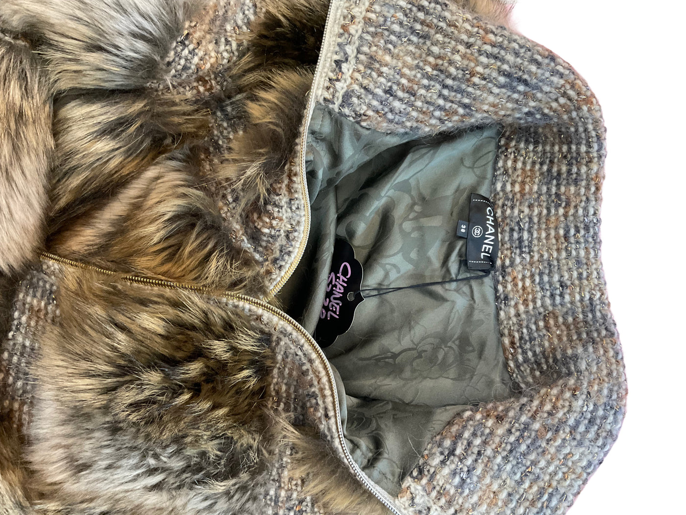 chanel Size 38 tan Jacket