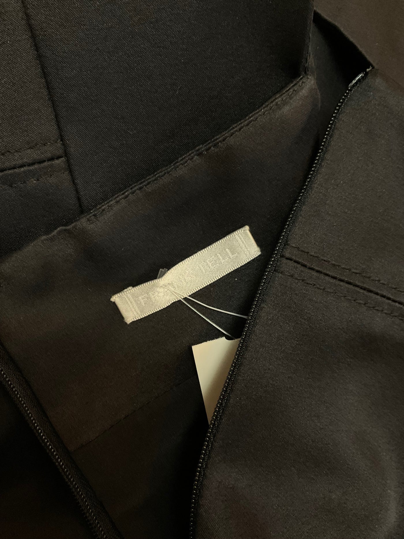 Frank Tell Size 8 Black Blouse