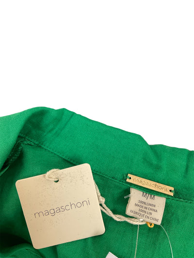 Magaschoni Size Medium Green Blouse