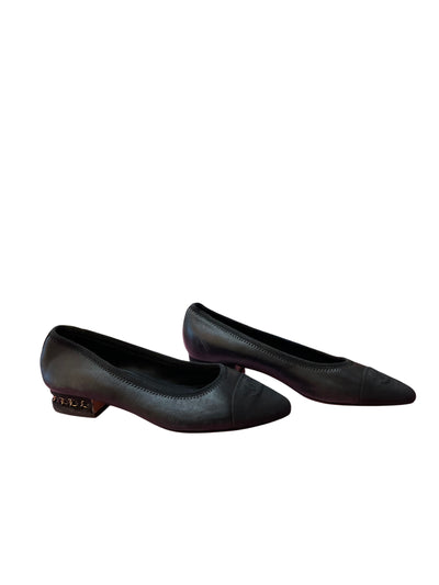 chanel Size 36 1/2 Black Shoes