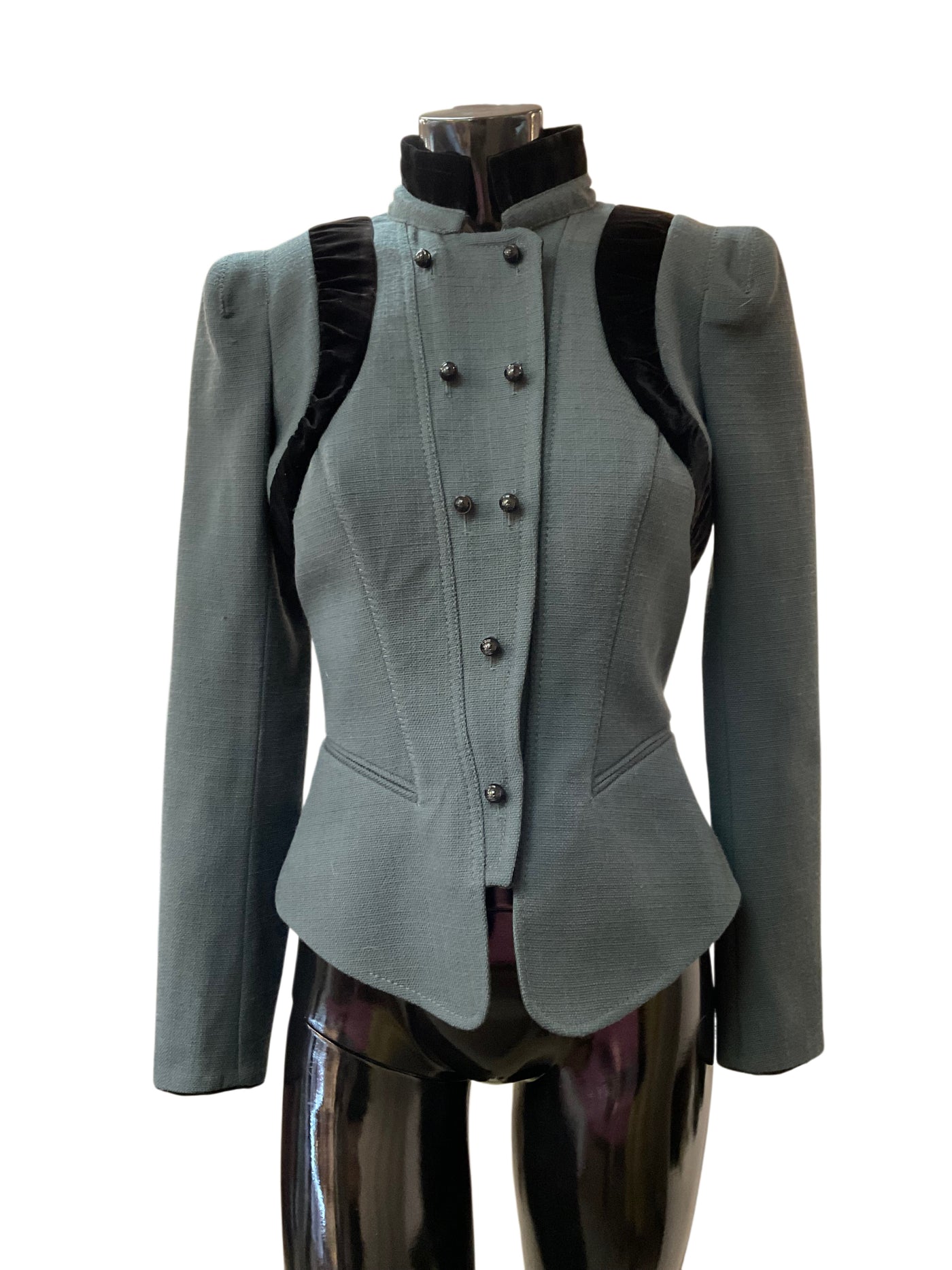 Roberto Cavalli Size 40 Green Jacket