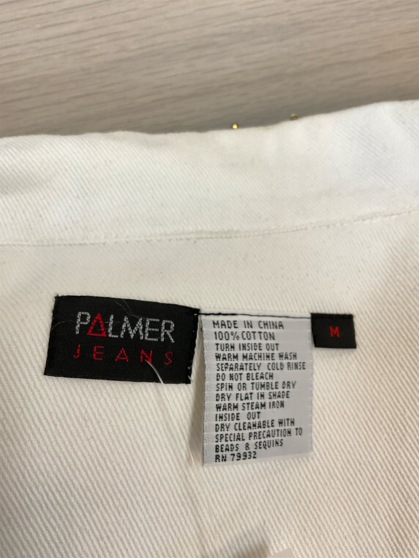 Palmer Size Medium White Jacket