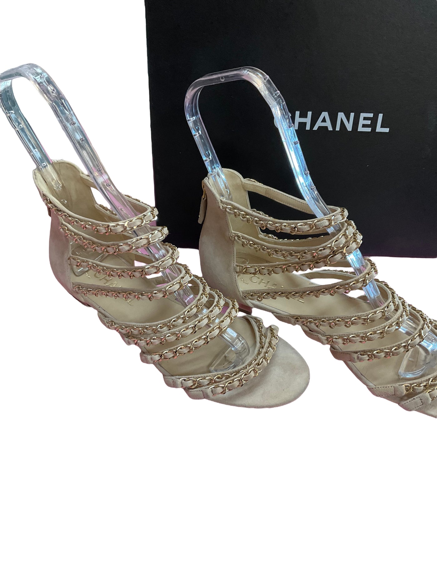 chanel Size 40 Beige Shoes