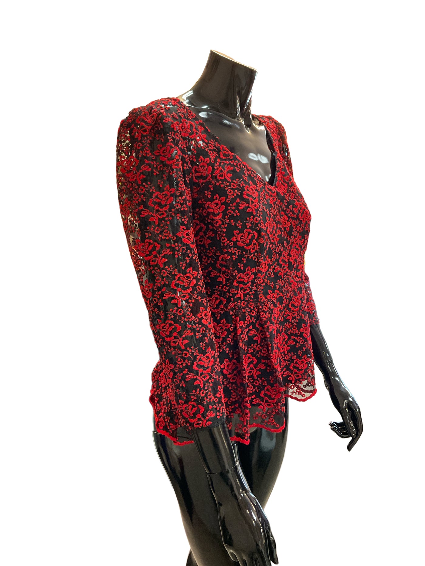 Nanette Lapore Size 2 Red Blouse