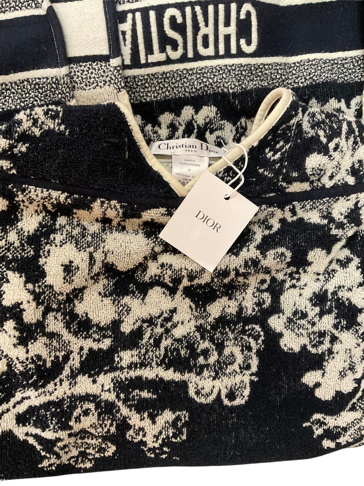 Dior blue and white Poncho