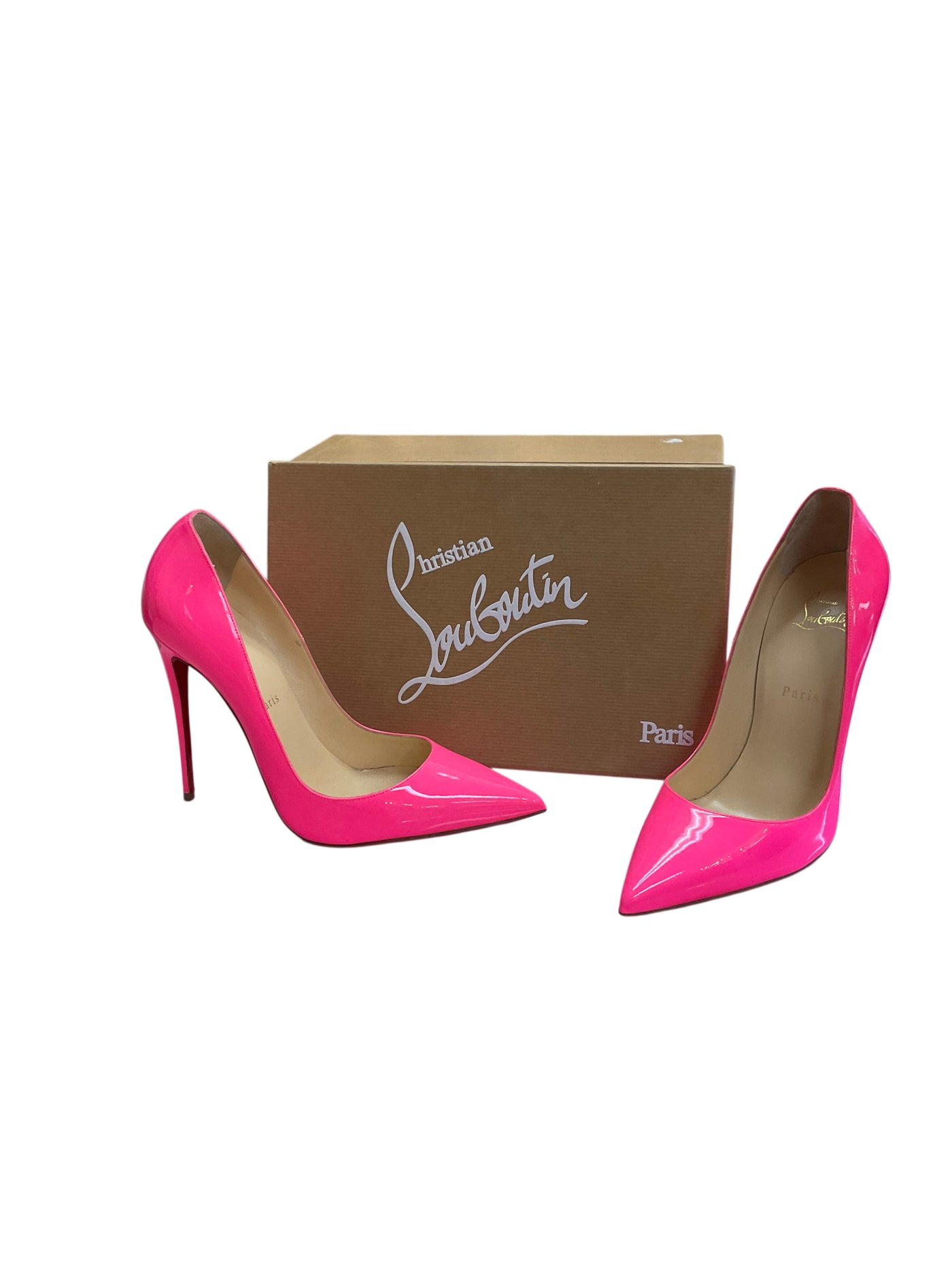 Christian Louboutin Size 40.5 Neon Pink Shoes