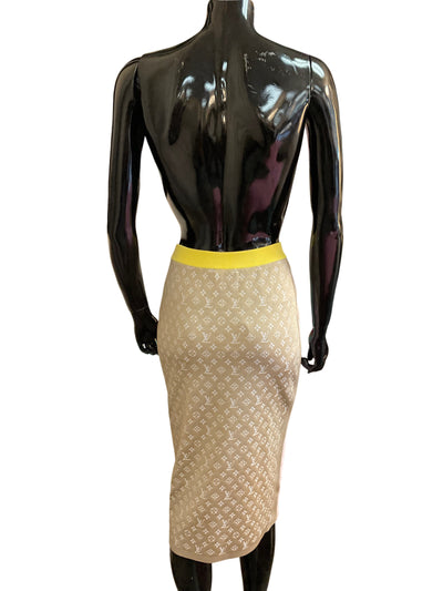 Louis Vuitton Size Medium Beige Skirt