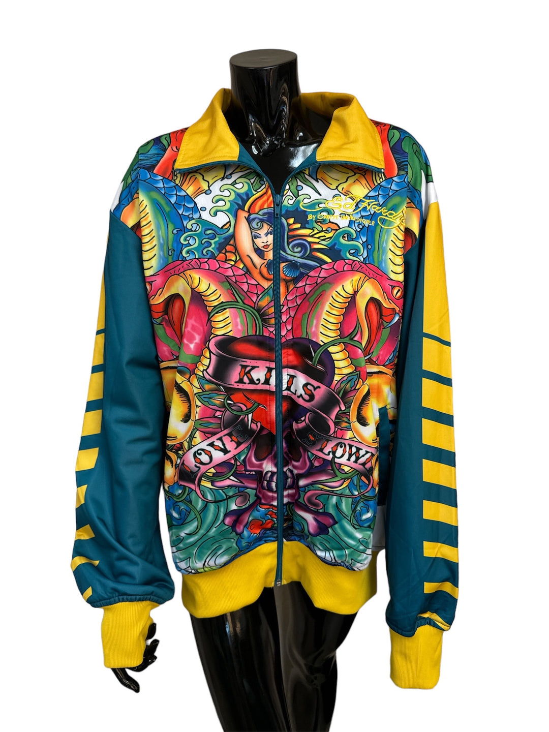 Christian Audigier Size X-Large Yellow Jacket – Trading Labels