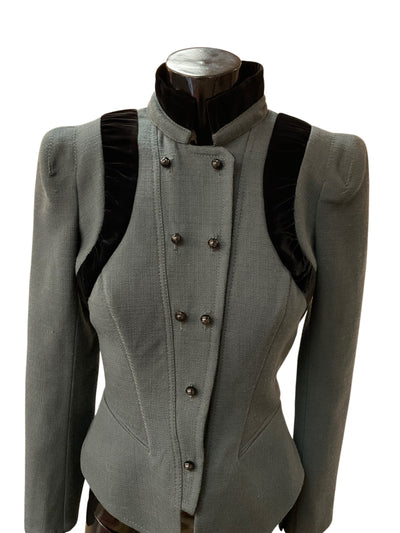 Roberto Cavalli Size 40 Green Jacket