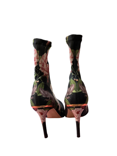Ted Baker Size 40 Black floral Boots