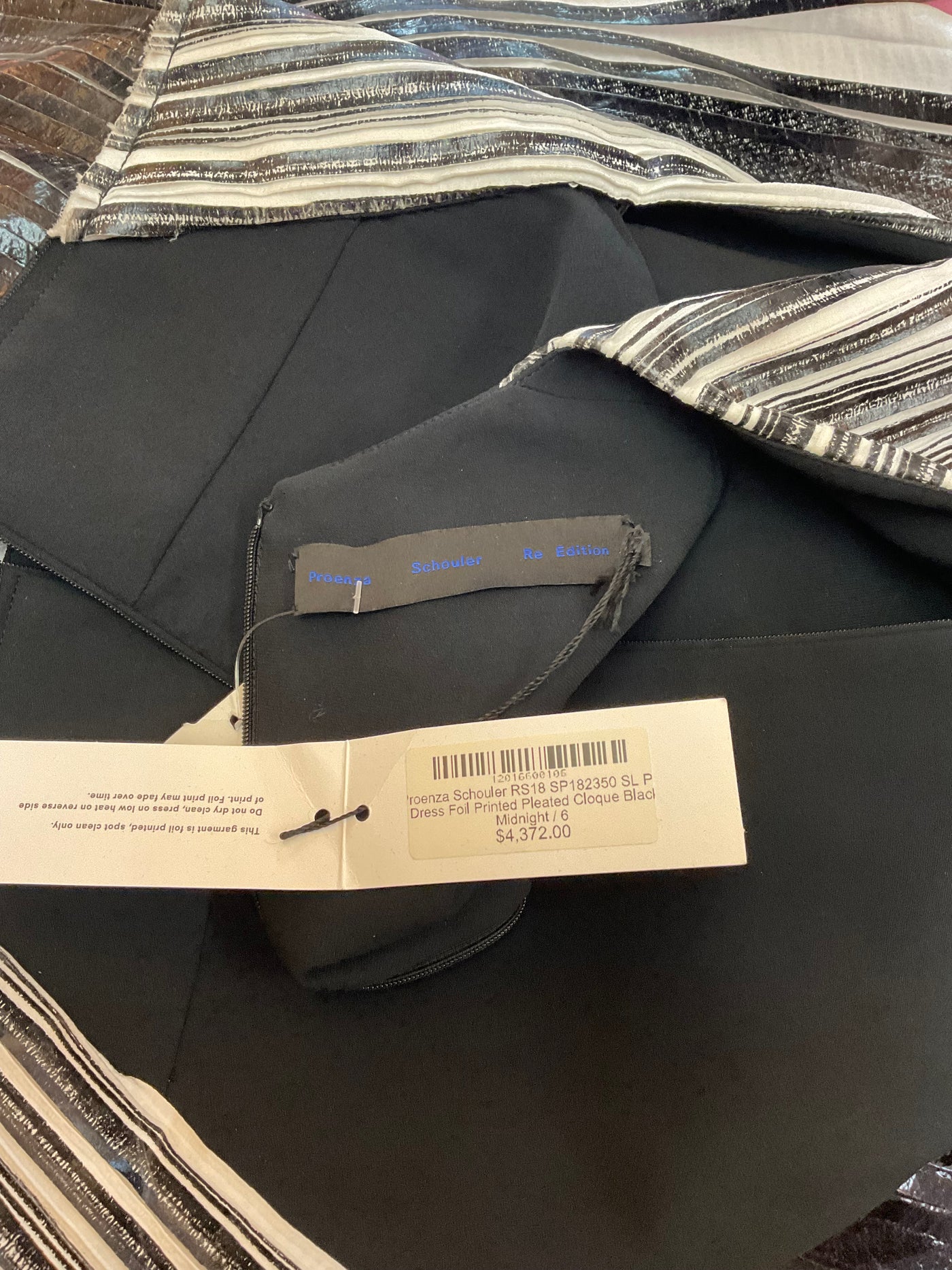 Proenza Size 6 Black & White Dress