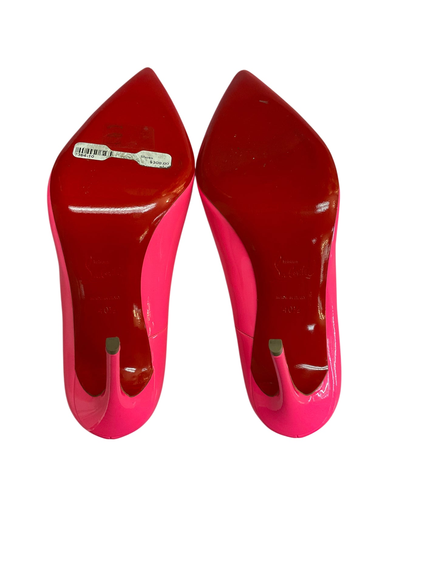 Christian Louboutin Size 40.5 Neon Pink Shoes