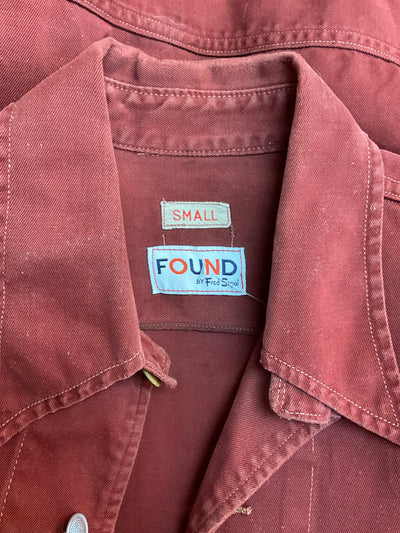FOUND Fred Segal Size Small Rust Jacket