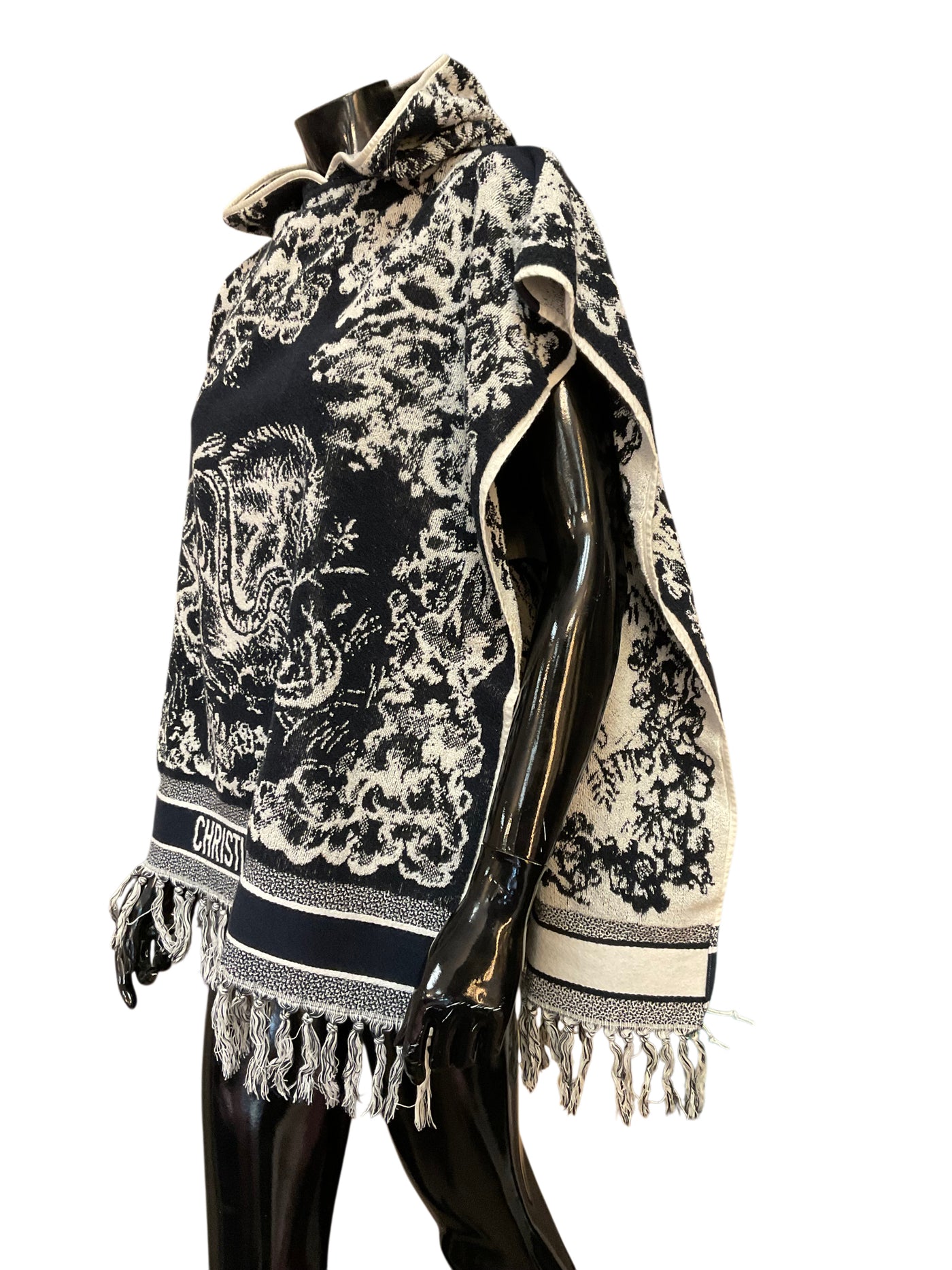 Dior blue and white Poncho