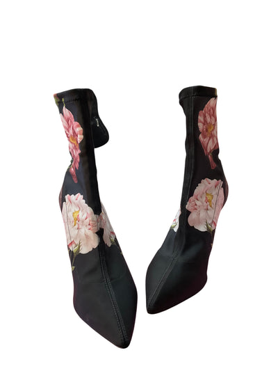 Ted Baker Size 40 Black floral Boots