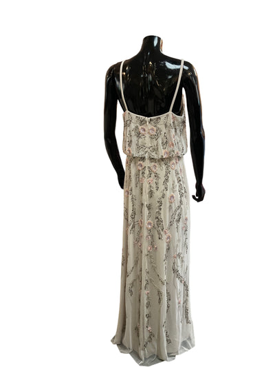 Adriana Papell Size 14 Beige Dress