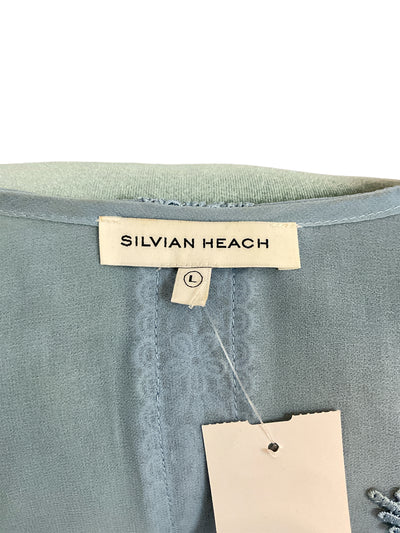 Silvian Heach Size Le Shirt Blue Blouse