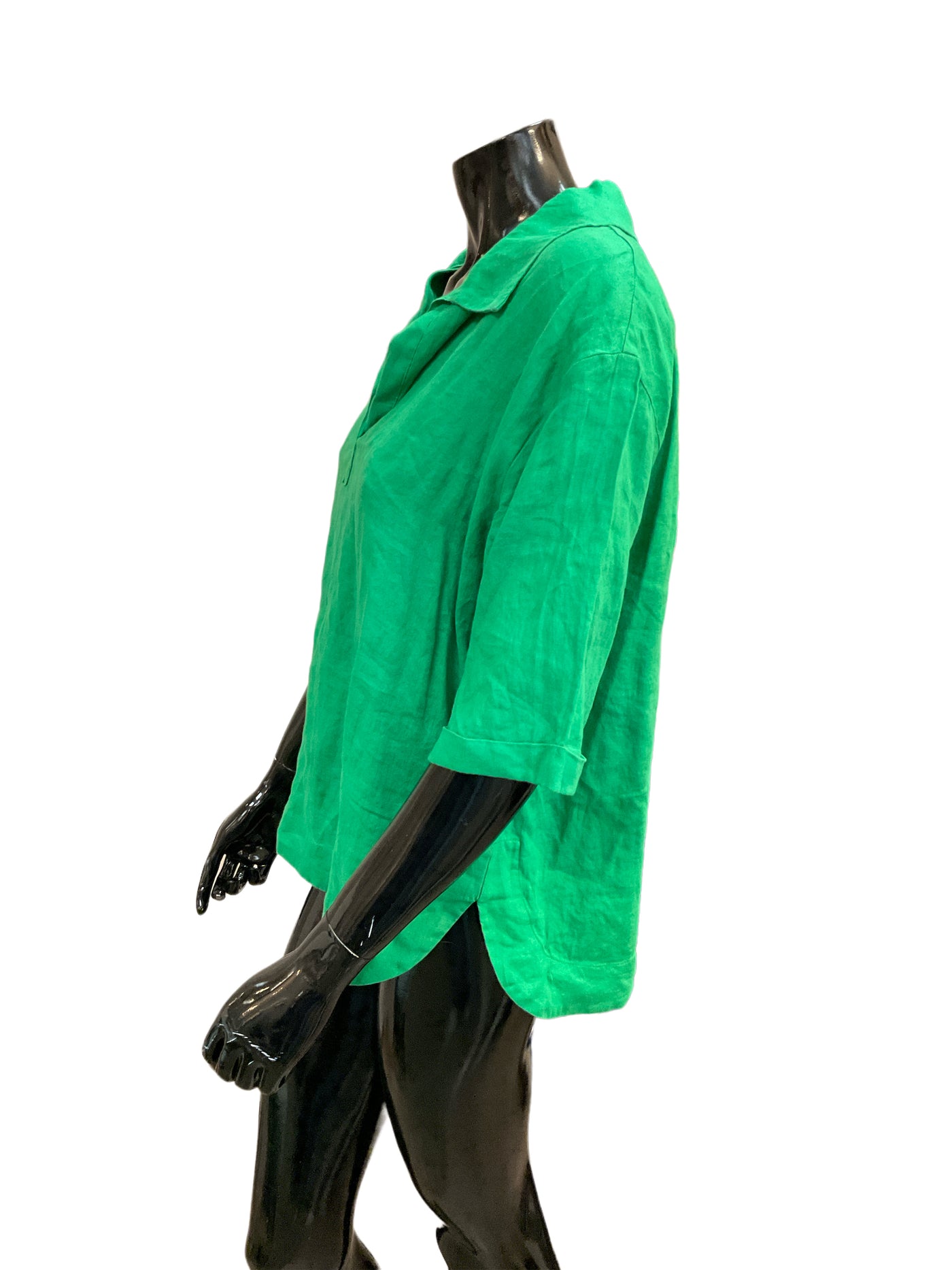 Magaschoni Size Medium Green Blouse