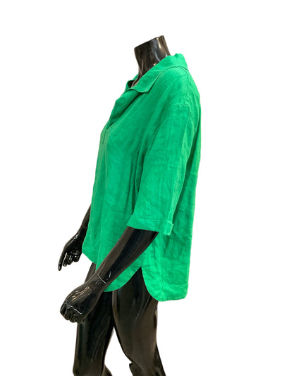 Magaschoni Size Medium Green Blouse