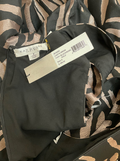 Kay Unger Size 6 Zebra Dress