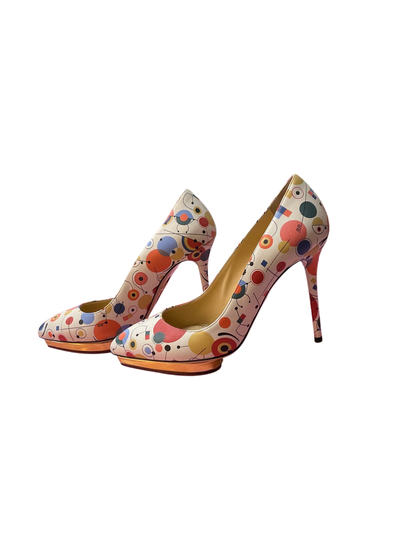 Charlotte Olympia Size 38 1/2 Cream Shoes