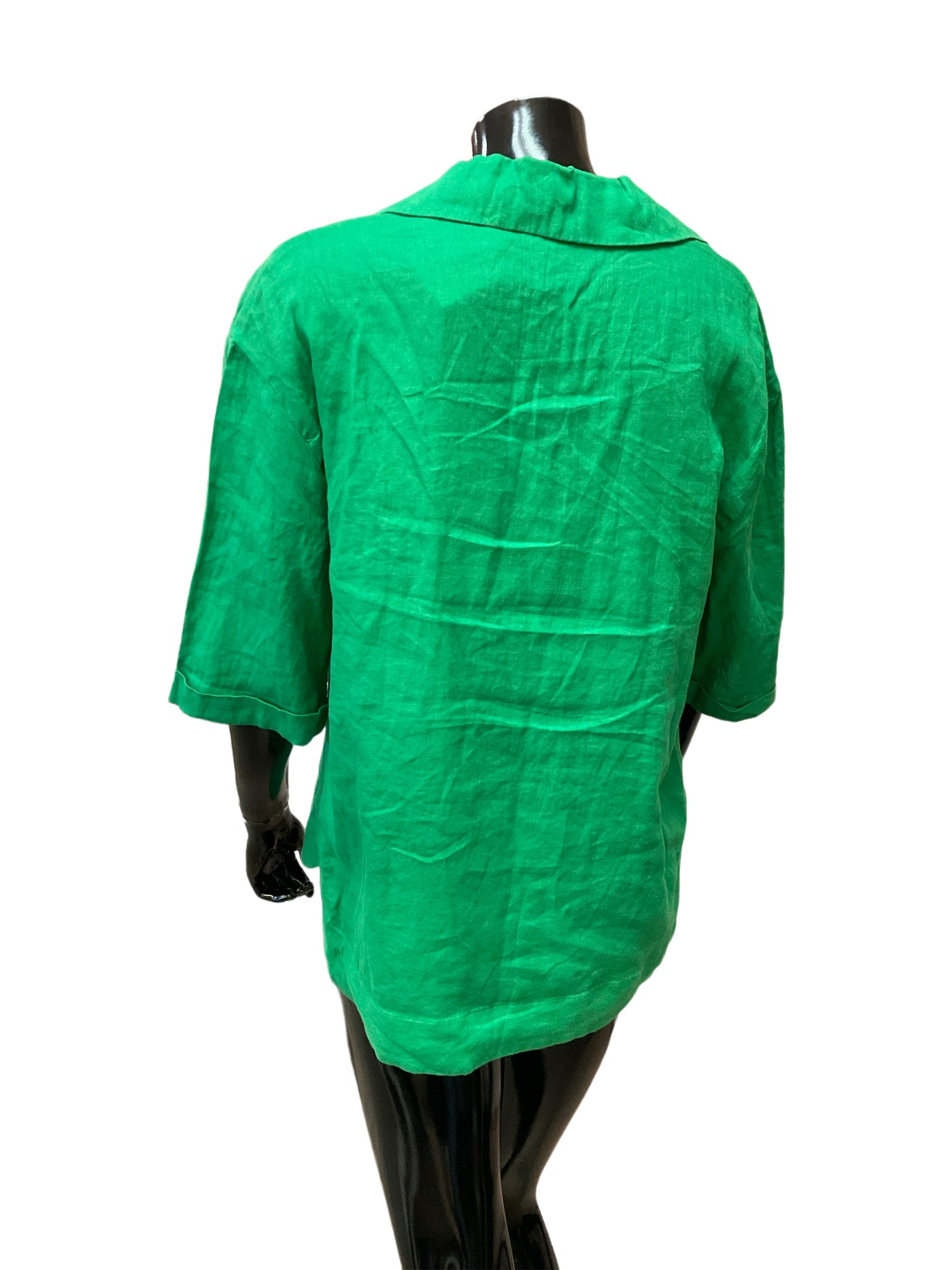 Magaschoni Size Medium Green Blouse