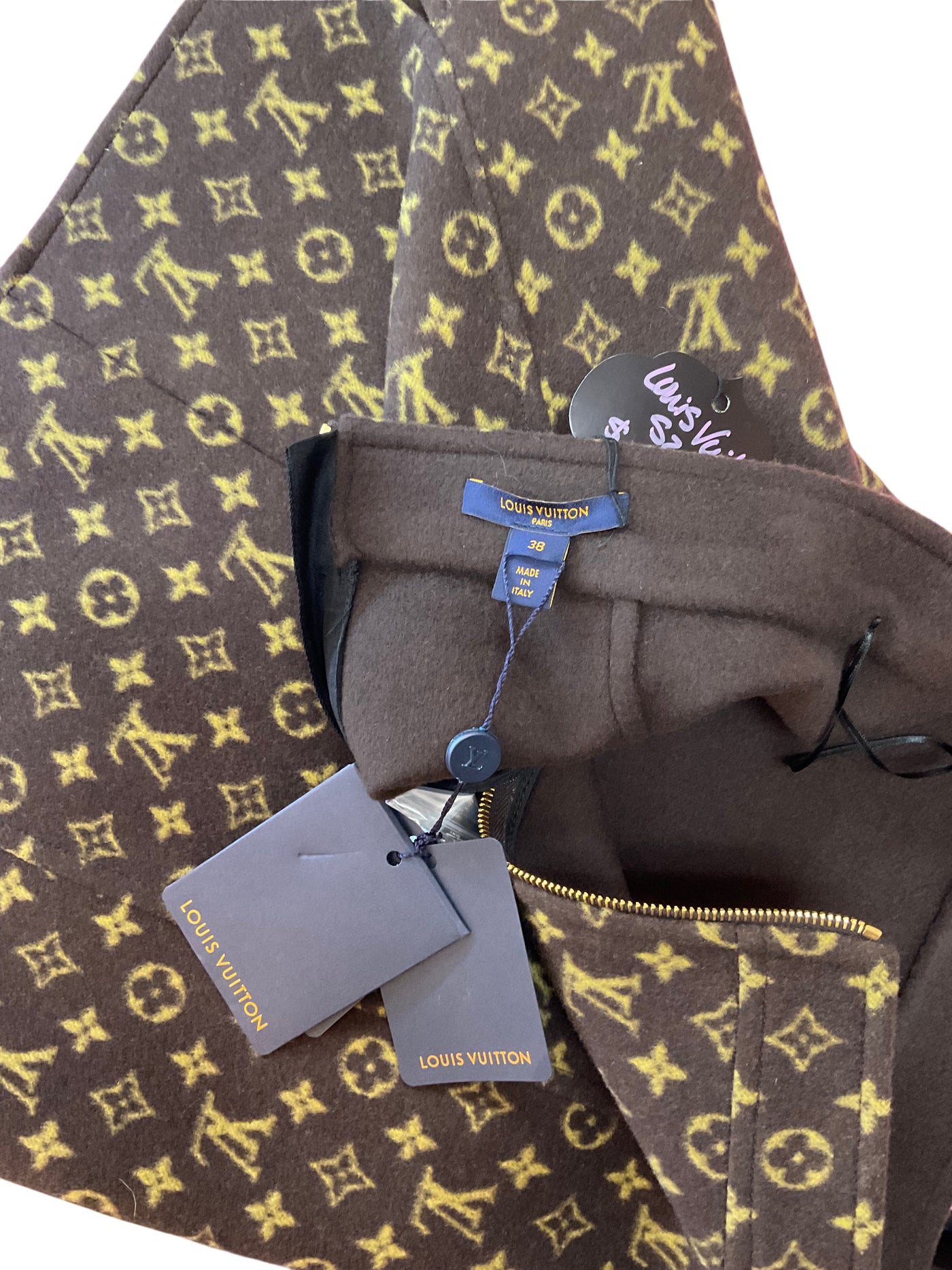 Louis Vuitton Size 38 brown Skirt