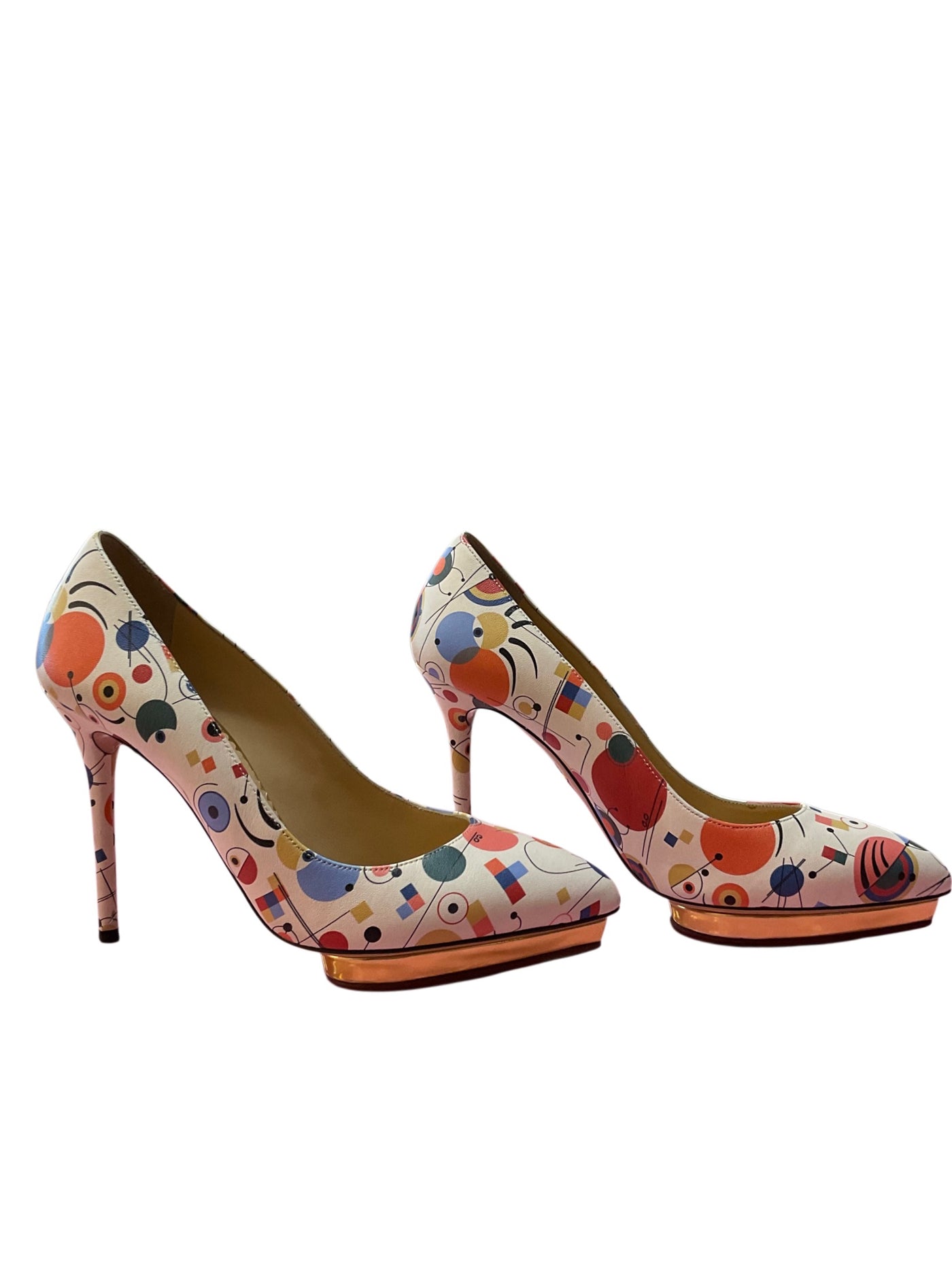Charlotte Olympia Size 38 1/2 Cream Shoes