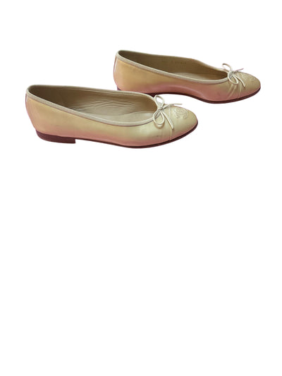 chanel Size 37 1/2 Gold Shoes